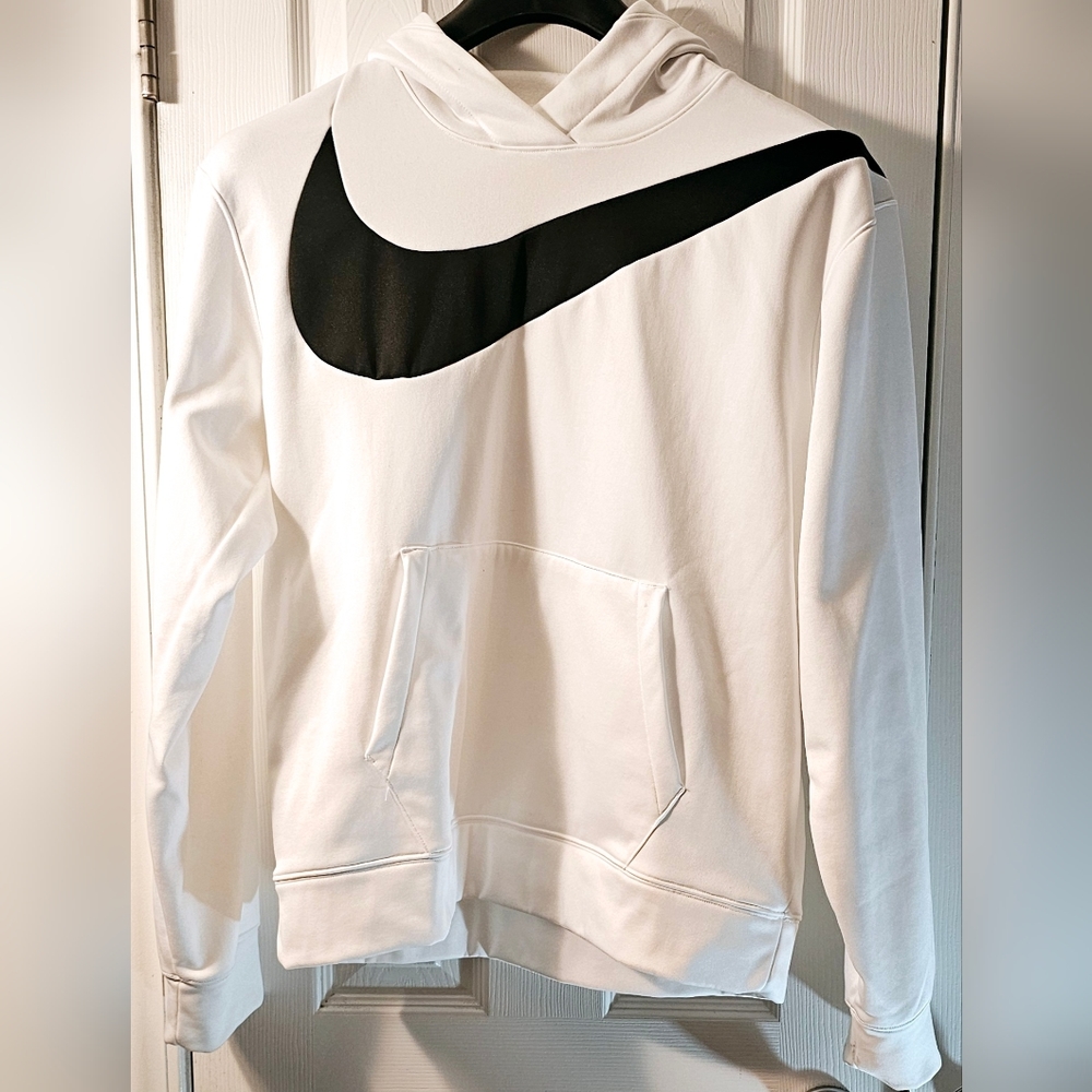 Nike swoosh hoodie medium/white